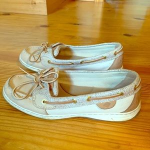 Sperry Angelfish sparkle boat shoes